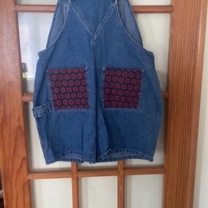Phish Upcycled overall shorts